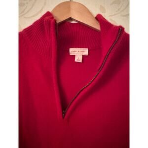 Target Limited Red 100% Cashmere Sweater Sz L Thick